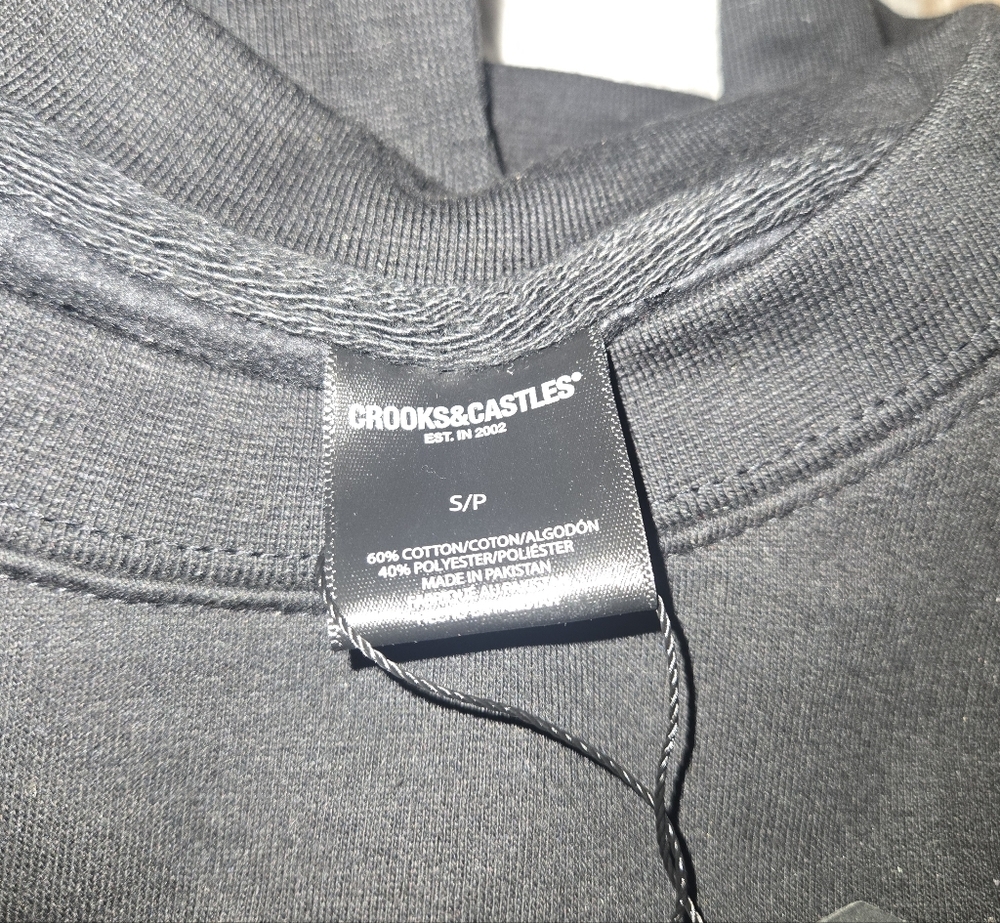 Crooks & Castles Black and Red Graphic Crewneck Sweatshirt - Picture 6 of 6